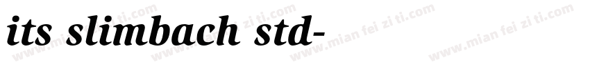 its slimbach std字体转换